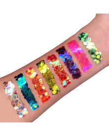 Moon Glitter Orange Iridescent Chunky Body Glitter 3g