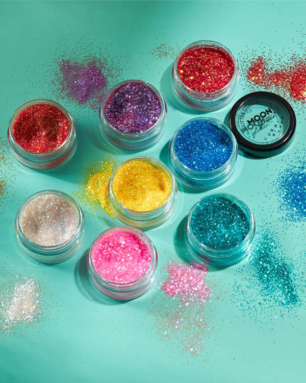 Moon Glitter Blue Iridescent Body Glitter Shaker 5g