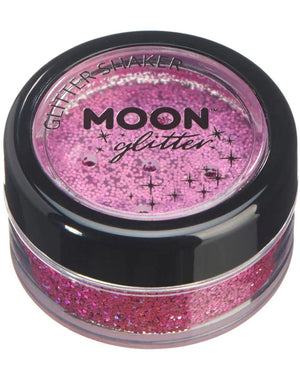 Moon Glitter Pink Holographic Body Glitter Shaker 5g