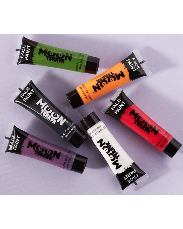 Moon Terror Halloween Face and Body Paint Boxset Pack of 6