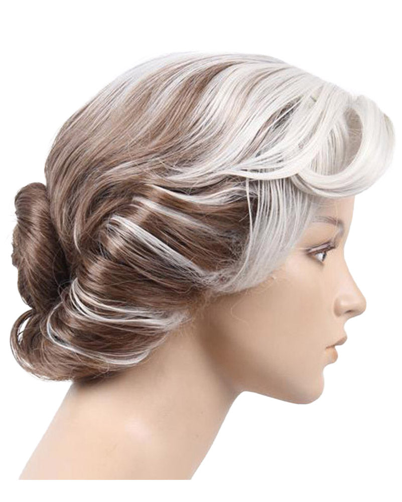 Mrs Doubtful Premium Grey Wig