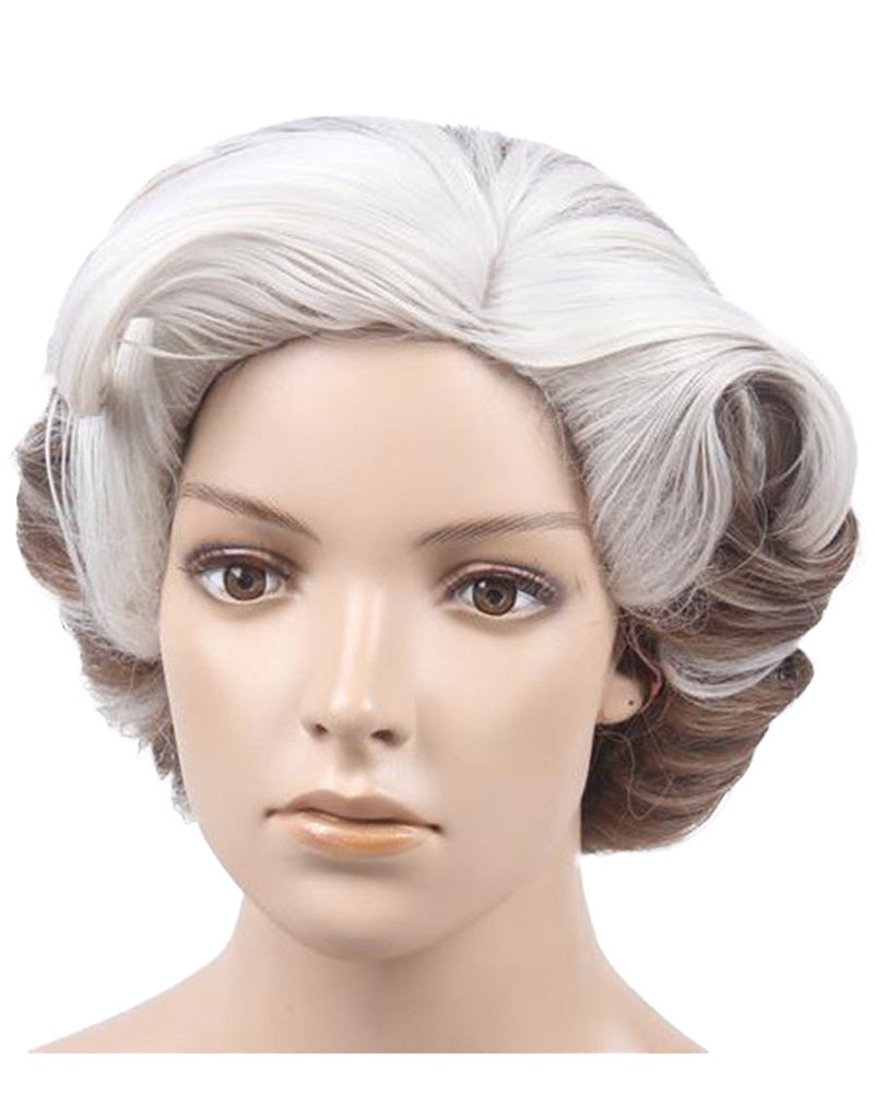 Mrs Doubtful Premium Grey Wig