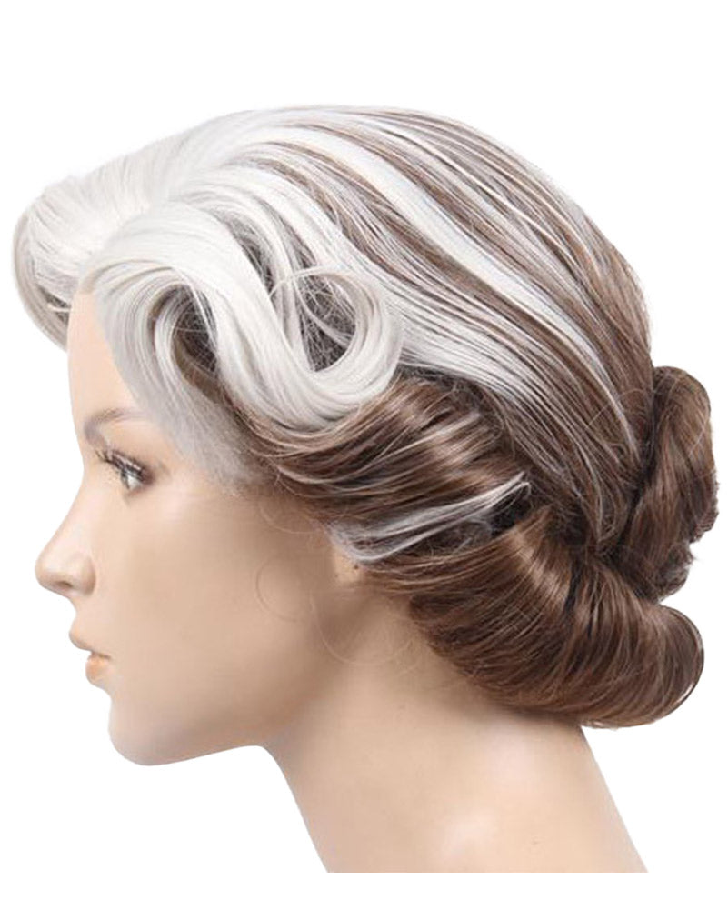 Mrs Doubtful Premium Grey Wig