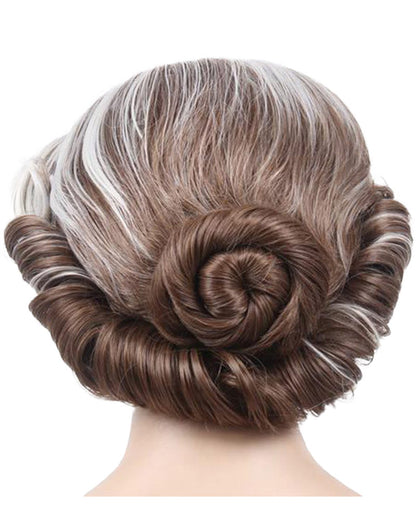 Mrs Doubtful Premium Grey Wig