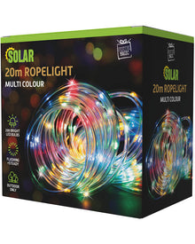 Multicolour Ropelight Solar LED Light 20m