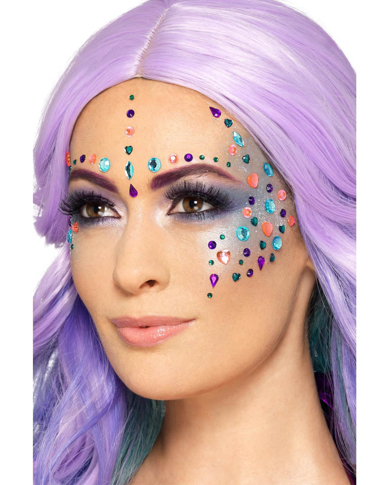 Multi-Coloured Jewel Face Gems