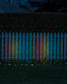 Multi-coloured Net Light 250 Piece Solar Christmas Lights 4m