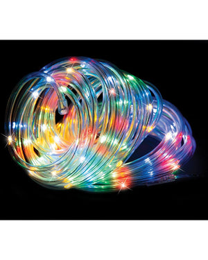 Solar Multi-Coloured Ropelight LED Lights 10m