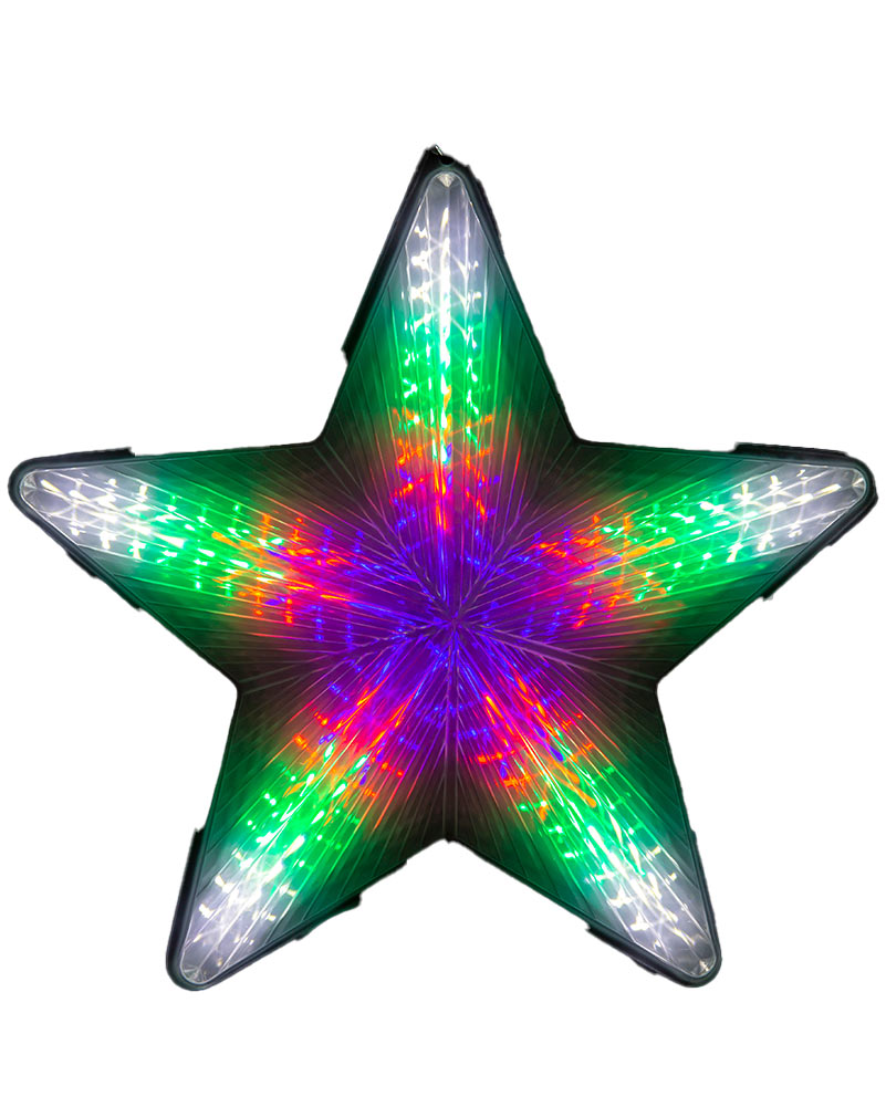 Multicolour Christmas LED Digital Flashing Star Light 50cm