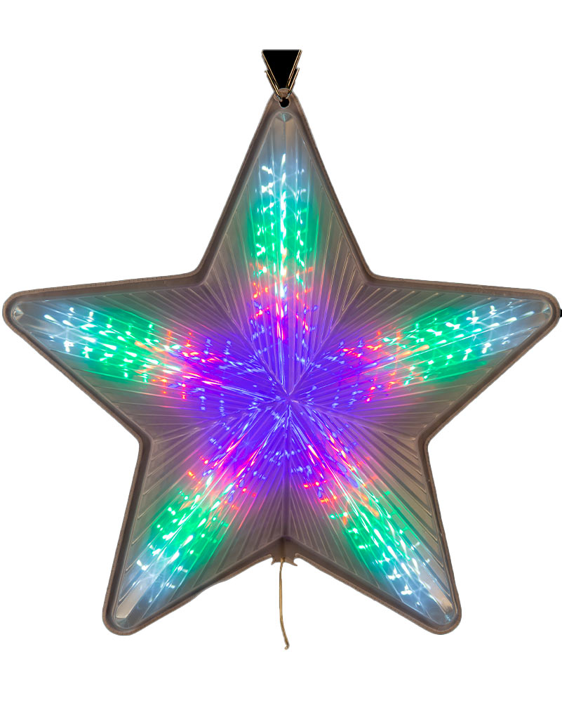 Multicolour Christmas LED Digital Flashing Star Light 50cm