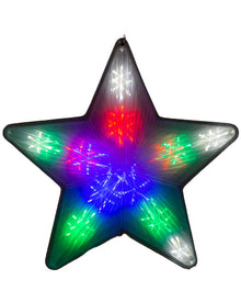 Multicolour Christmas LED Digital Flashing Star Light 50cm