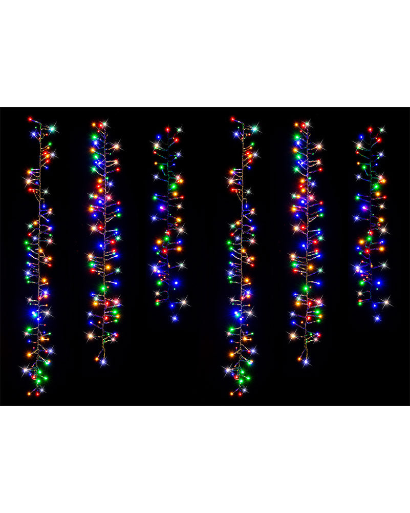Christmas Timer Multicolour 480 Piece Tree Clusters 10m