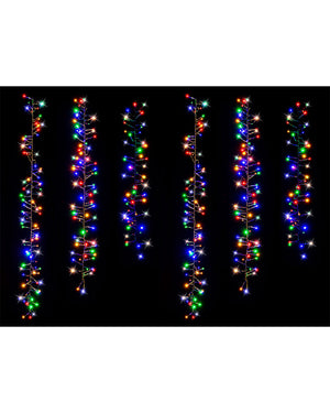 Christmas Timer Multicolour 480 Piece Tree Clusters 10m