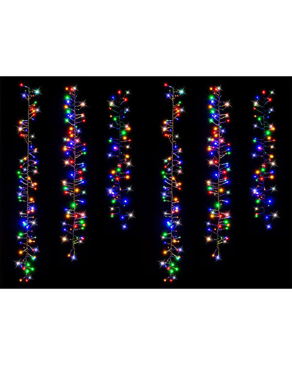 Christmas Timer Multicolour 480 Piece Tree Clusters 10m