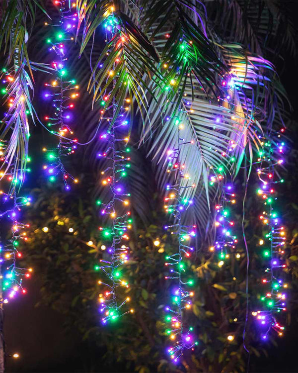 Christmas Timer Multicolour 480 Piece Tree Clusters 10m