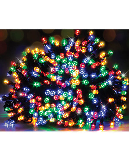 Multicoloured 1000 Piece USB Solar Fairy Lights