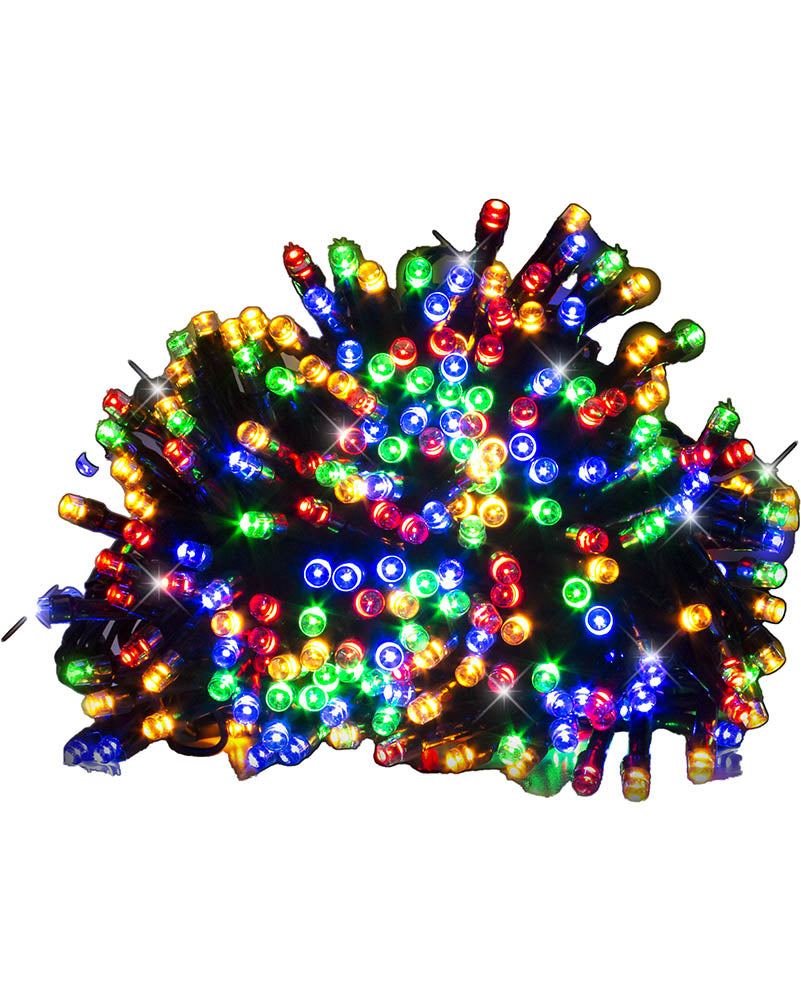 Multicoloured 200 Piece Flashing LED Lights