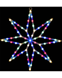 Multicoloured Berry Globe Fancy Star Flashing Christmas Lights