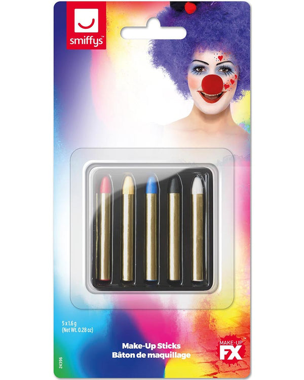 Multicoloured Face and Body Makeup Crayons