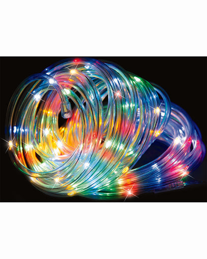 Multicoloured Ropelight Solar Lights 10m