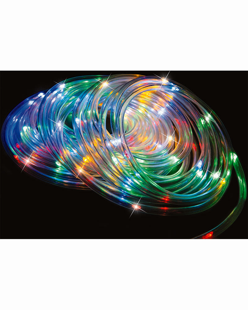 Multicoloured Ropelight Solar Lights 10m