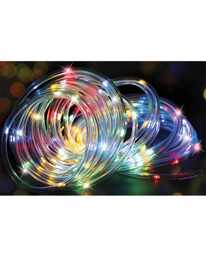 Multicoloured Ropelight Solar Lights 20m