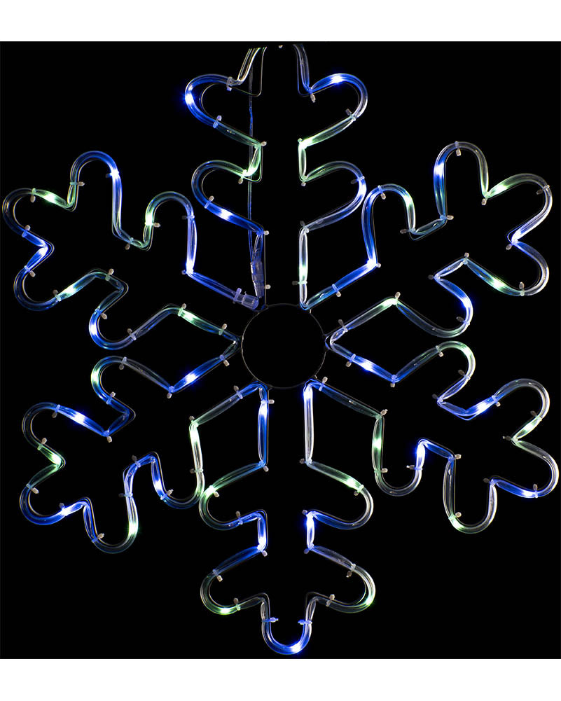 Multicoloured Snowflake Tubelight Flashing Solar Lights