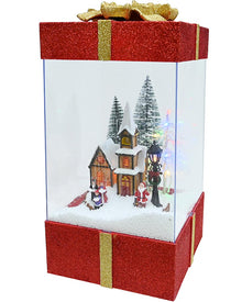 Musical Snowing Present White Christmas LED
