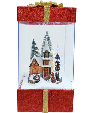 Musical Snowing Present White Christmas LED