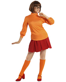 Mystery Cartoon Girl Orange Womens Costume