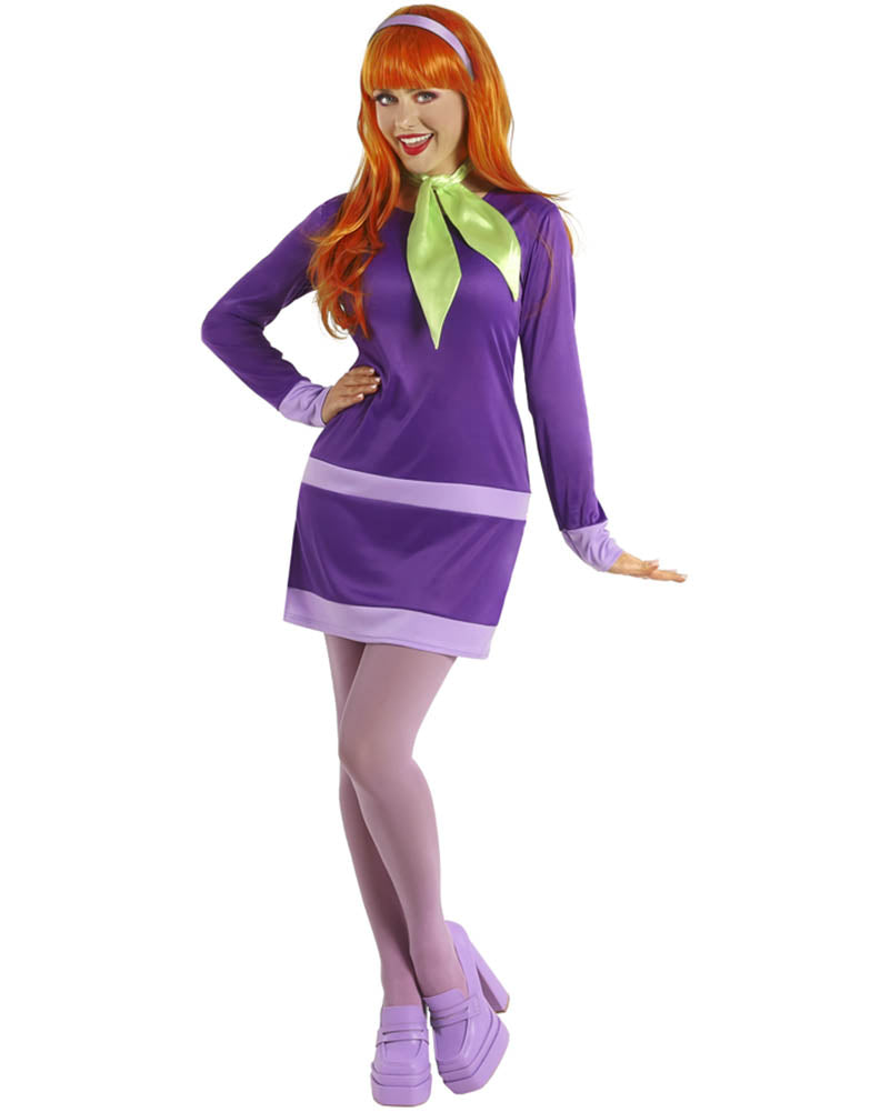 Mystery Cartoon Girl Purple Womens Costume