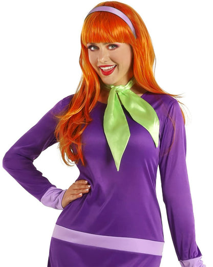 Mystery Cartoon Girl Purple Womens Costume