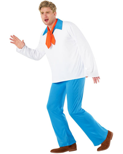 Mystery Cartoon Guy White Mens Costume