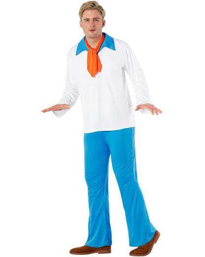 Mystery Cartoon Guy White Mens Costume
