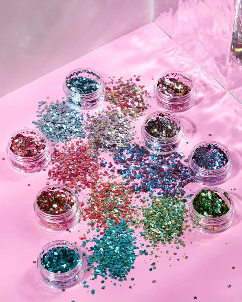 Moon Glitter Blue Aquarium Mystic Chunky Bio Body Glitter 3g