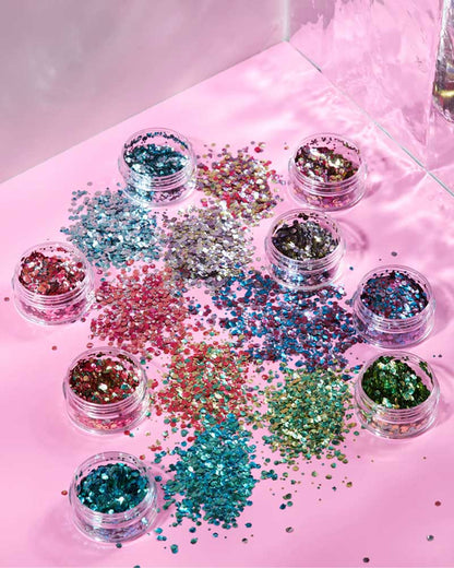 Moon Glitter Blue Aquarium Mystic Chunky Bio Body Glitter 3g