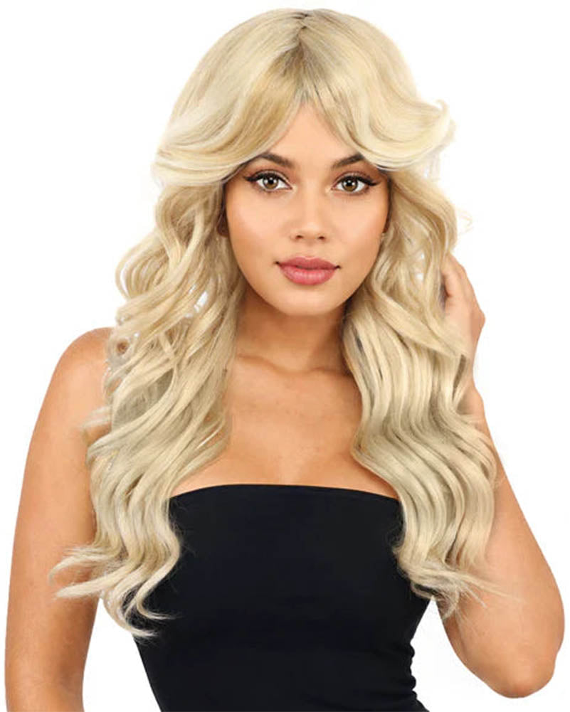Nancy Long Blonde Wavy Wig