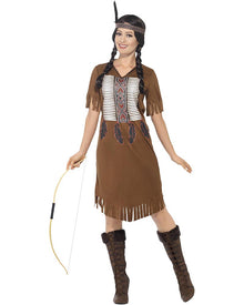 Native Inspired Warrior Princess Womens Costume
