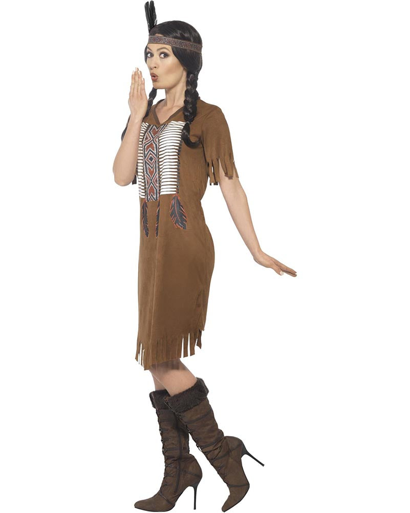 Native Inspired Warrior Princess Womens Costume