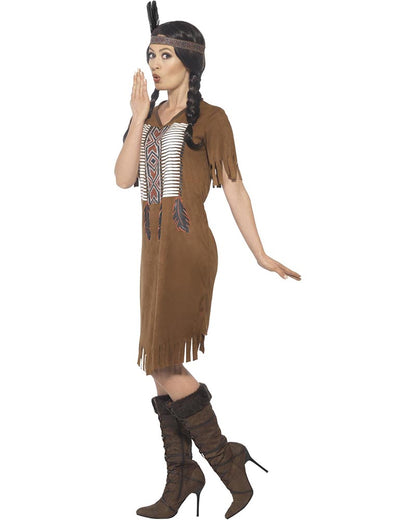 Native Inspired Warrior Princess Womens Costume