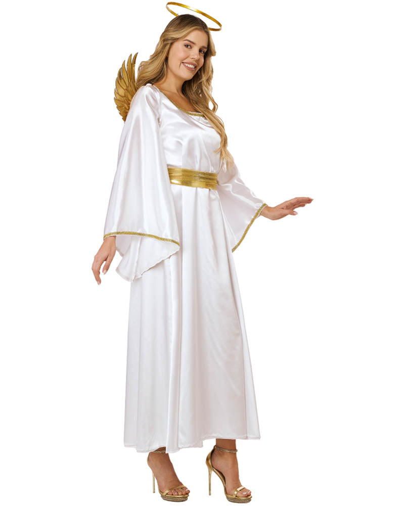 Nativity Christmas Angel Womens Costume