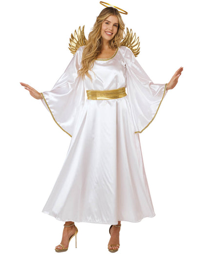 Nativity Christmas Angel Womens Costume