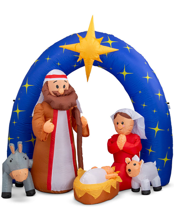 Nativity Night Scene Inflatable Christmas Decoration