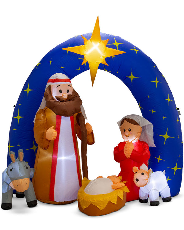 Nativity Night Scene Inflatable Christmas Decoration