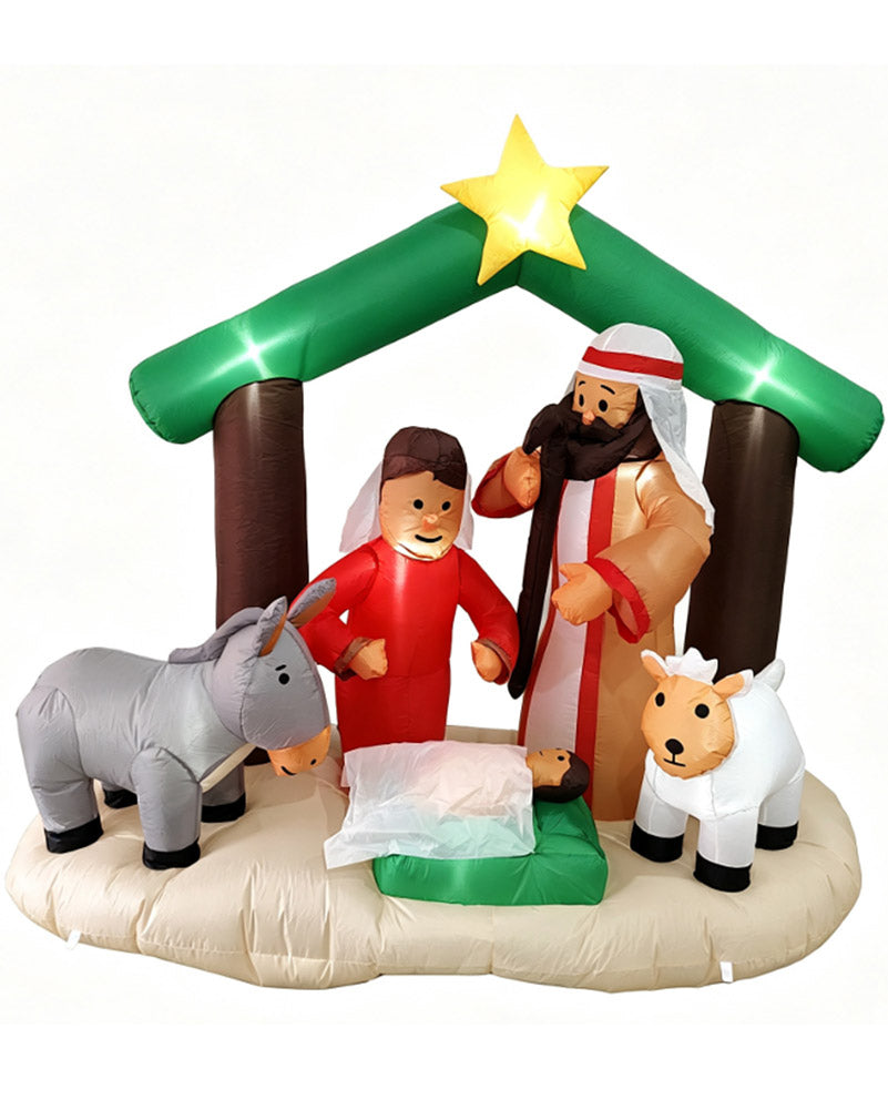 Nativity Scene Christmas Lawn Inflatable 1.8m