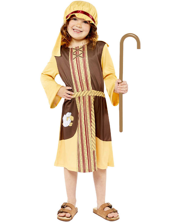 Nativity Shepherd Girls Costume 8-10 Years
