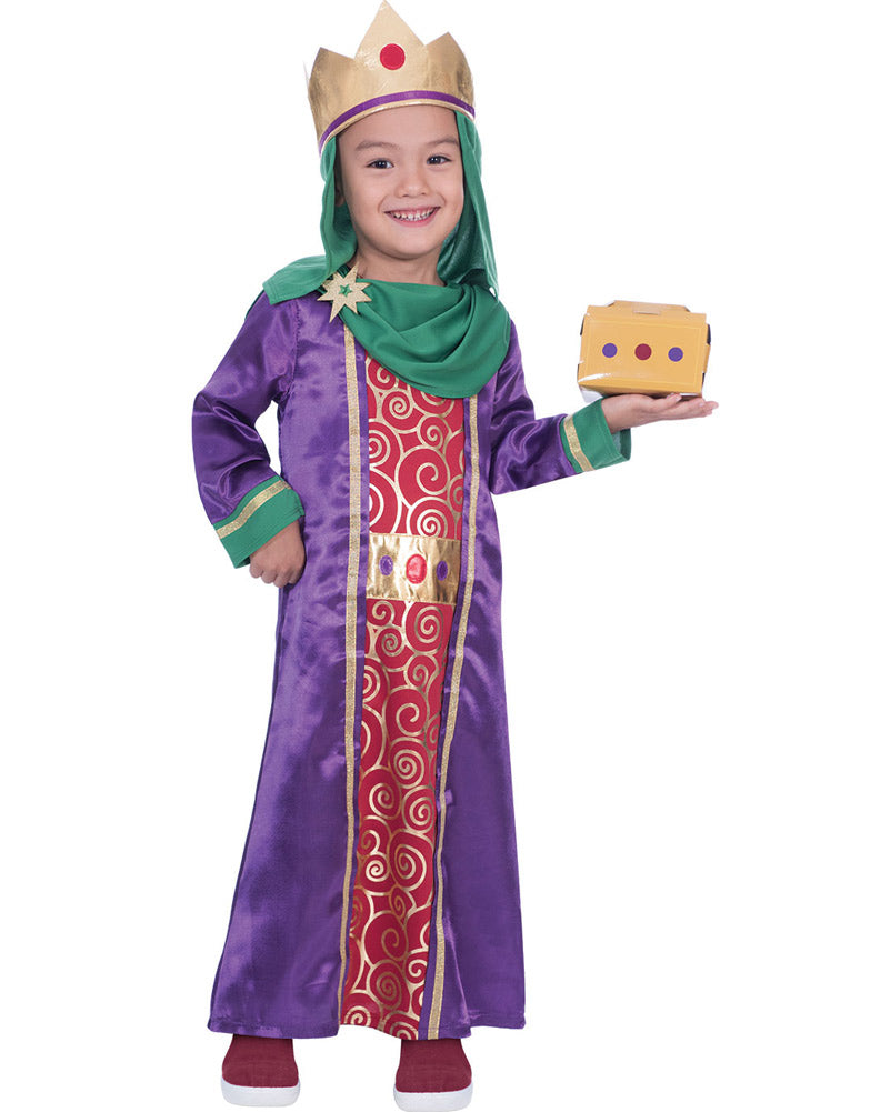 Purple Nativity Wise Man Boys Christmas Costume