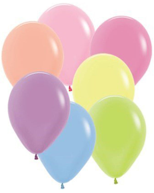 Neon Assorted 30cm Latex Balloons Pack of 50