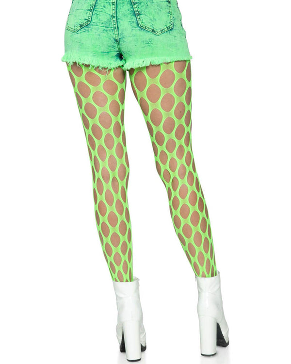Neon Green Jumbo Pothole Stockings