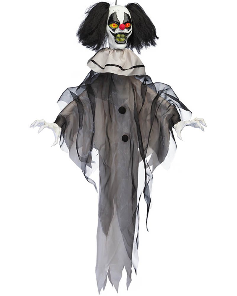 Nightmare Clown Animated Hanging Halloween Decoration 90cm